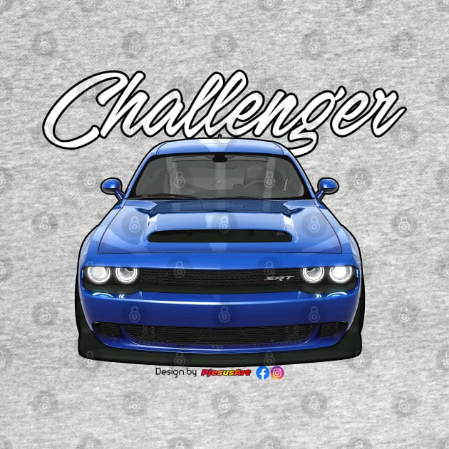 Challenger SRT Blue by pjesusart by PjesusArt
